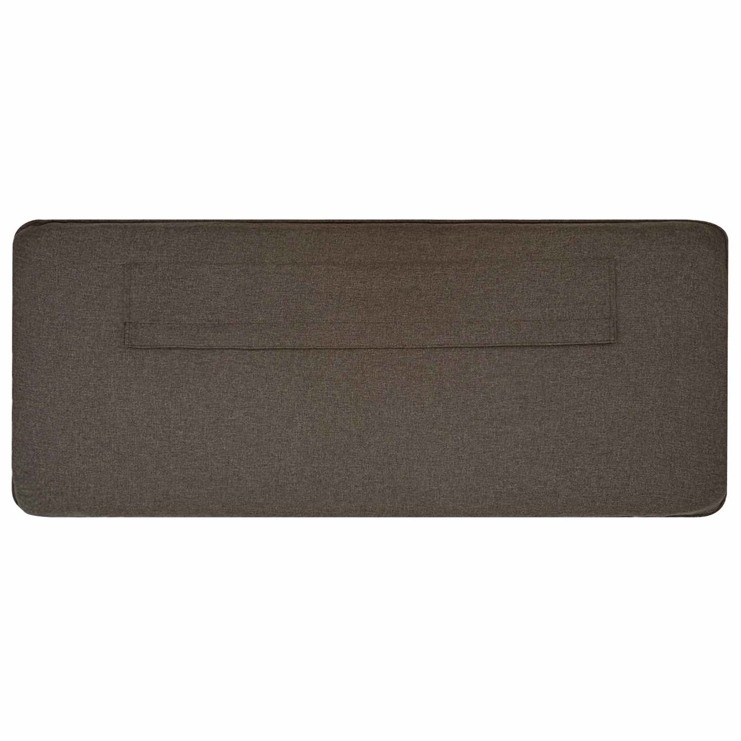 Polstret sengegavl Brun og Taupe 150 cm Massiv fyrretræ