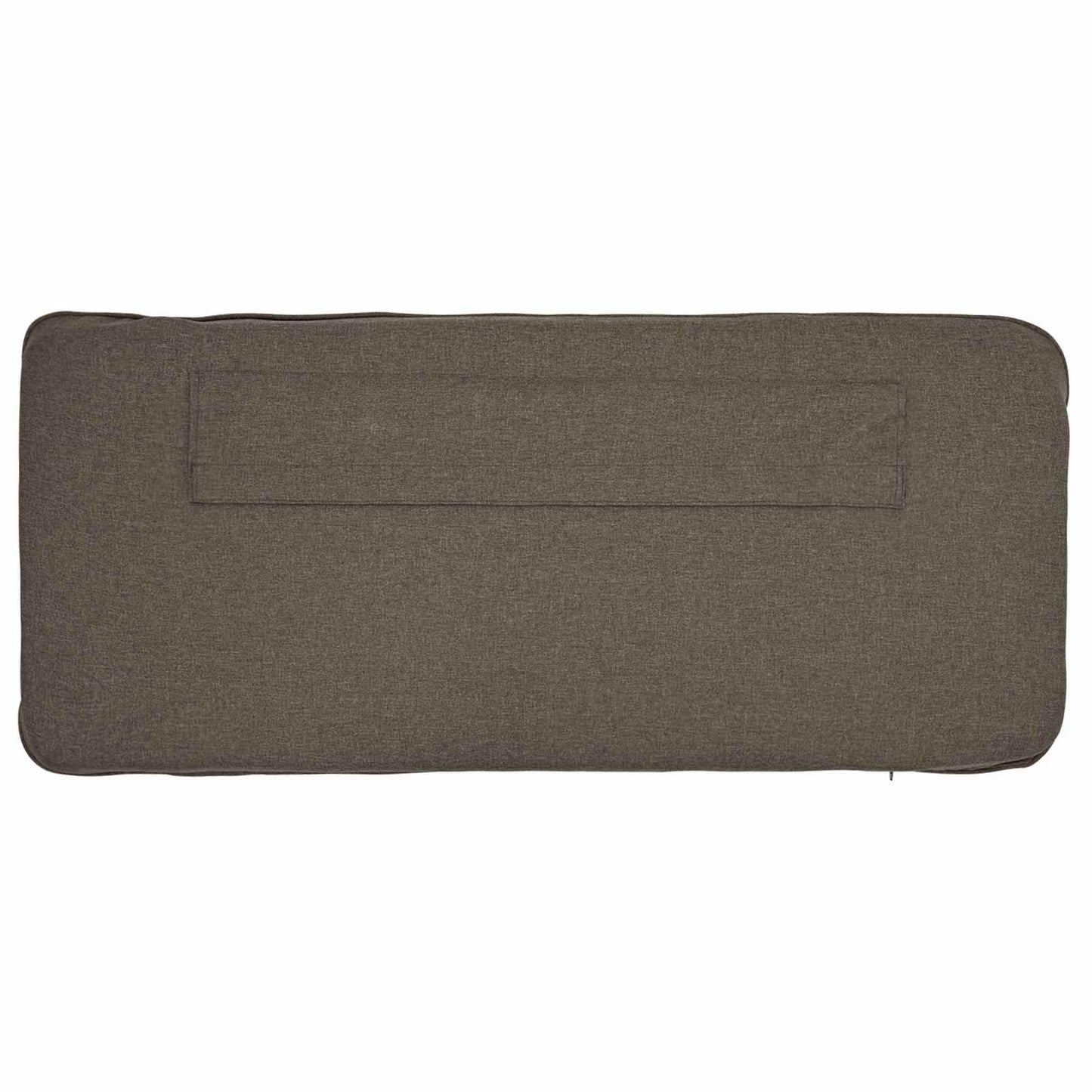 Polstret sengegavl Brun og Taupe 160 cm Massiv fyrretræ