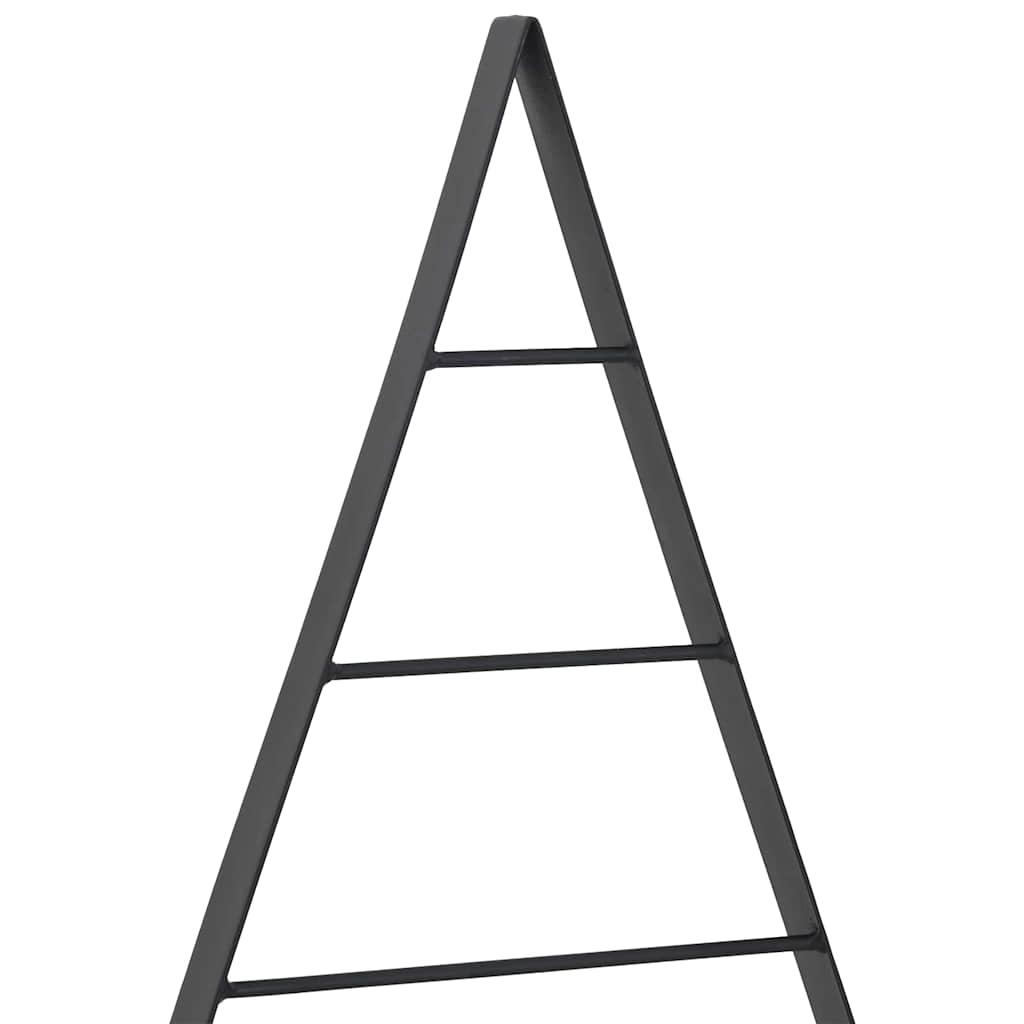 Metal juletræ med stativ Sort 60 cm Stål