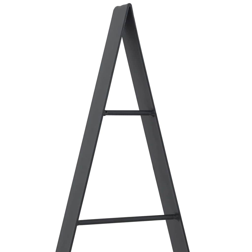 Metal juletræ med stativ Sort 90 cm Stål