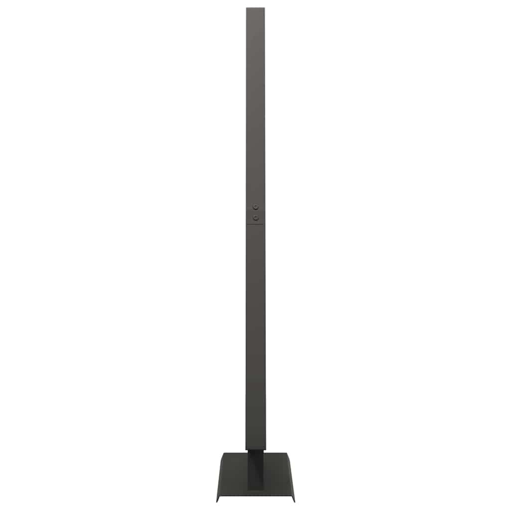 Metal juletræ med stativ Sort 125,5 cm Stål