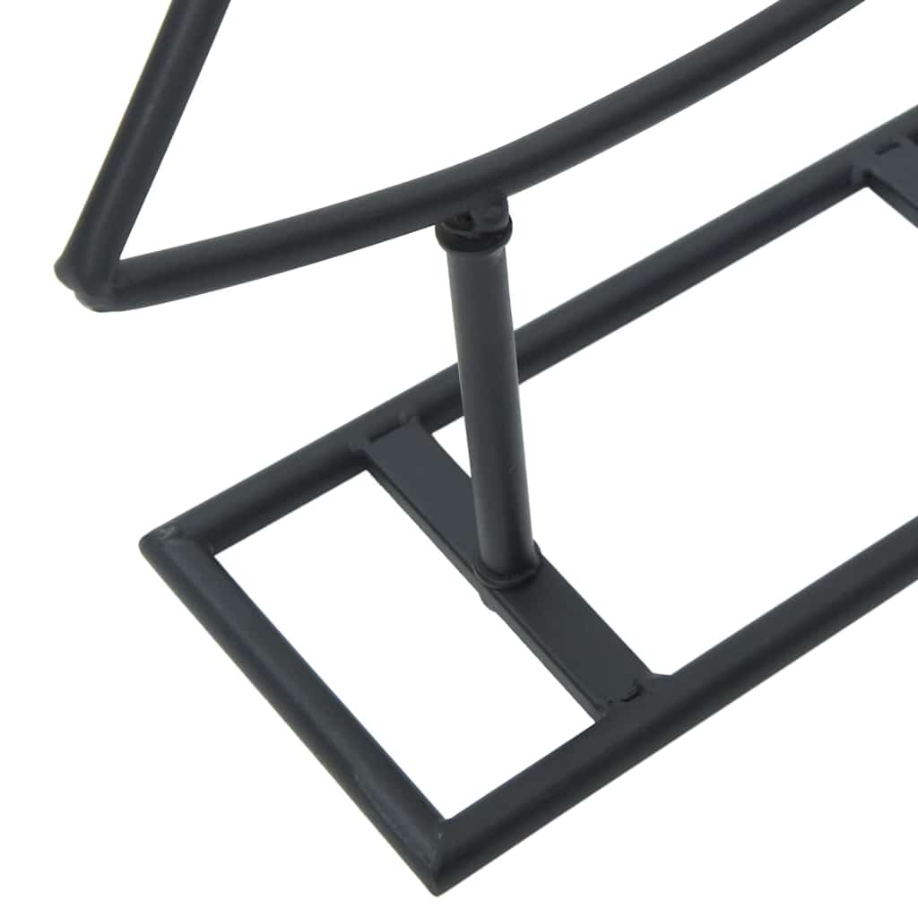 Metal juletræ med stativ Sort 60 cm Stål