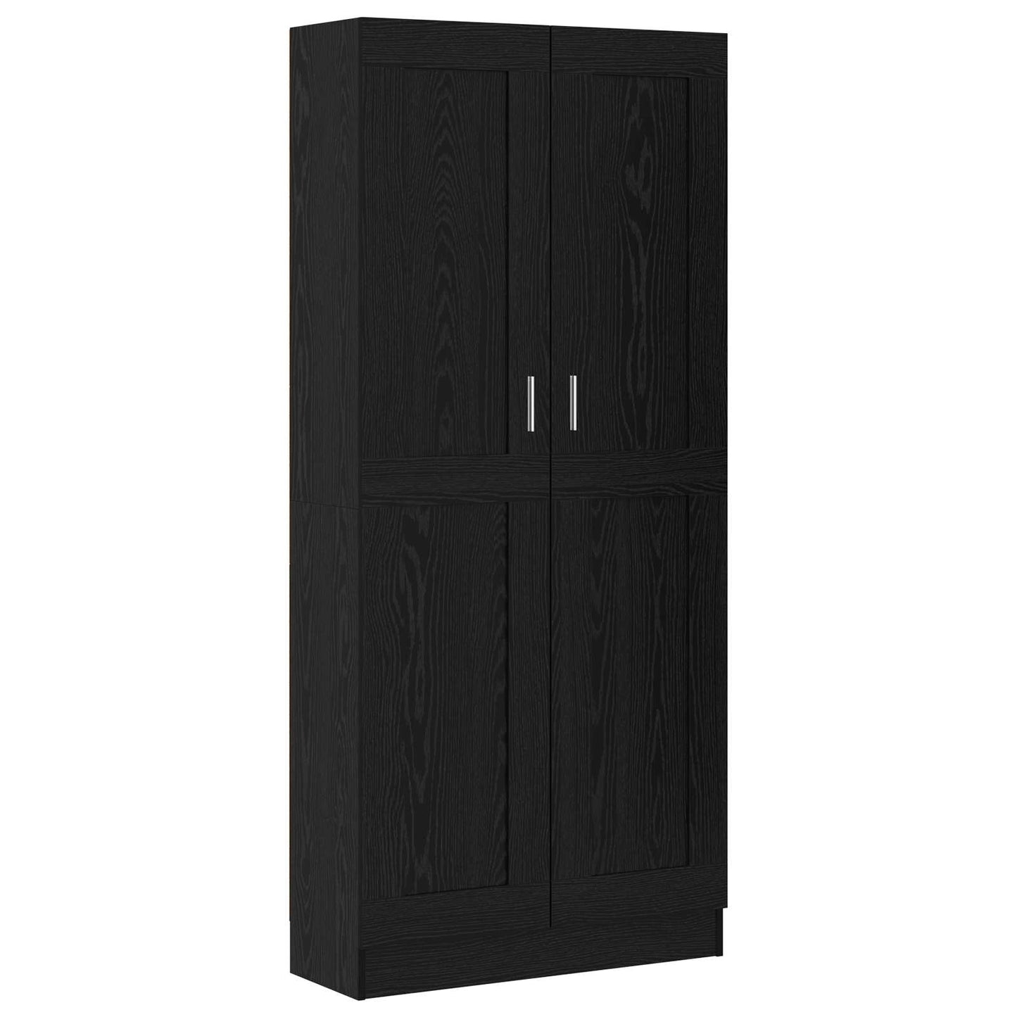 Bogskab 3 niveauer 82,5 x 30,5 x 185 cm Konstrueret træ Sort eg