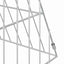 Hønsebur Sølv 215 x 55 x 55 cm Galvaniseret stål