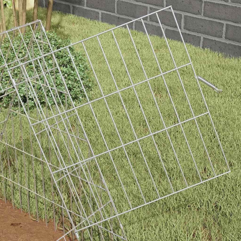 Hønsebur Sølv 215 x 55 x 55 cm Galvaniseret stål