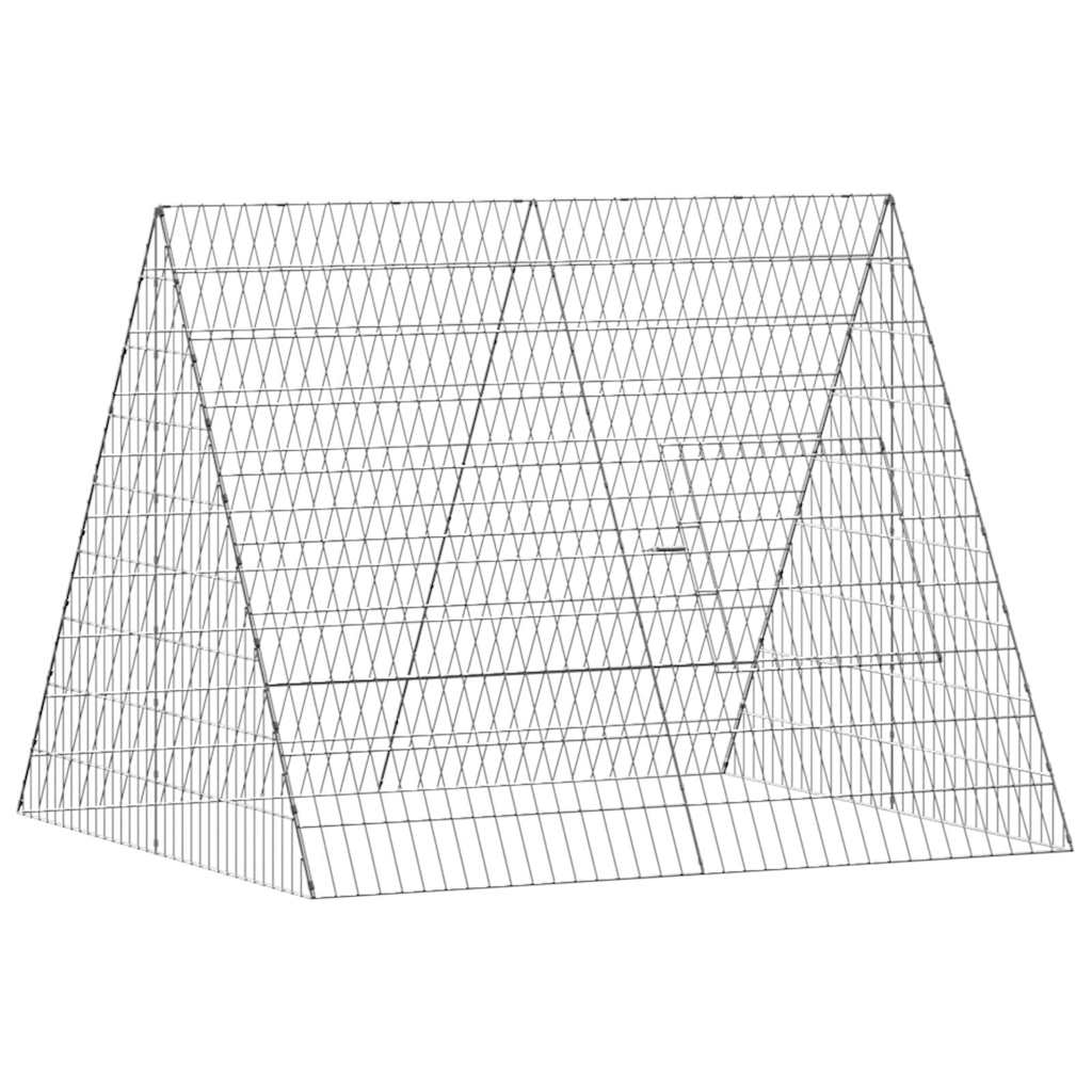 Hønsebur Sølv 110 x 100 x 85 cm Galvaniseret stål