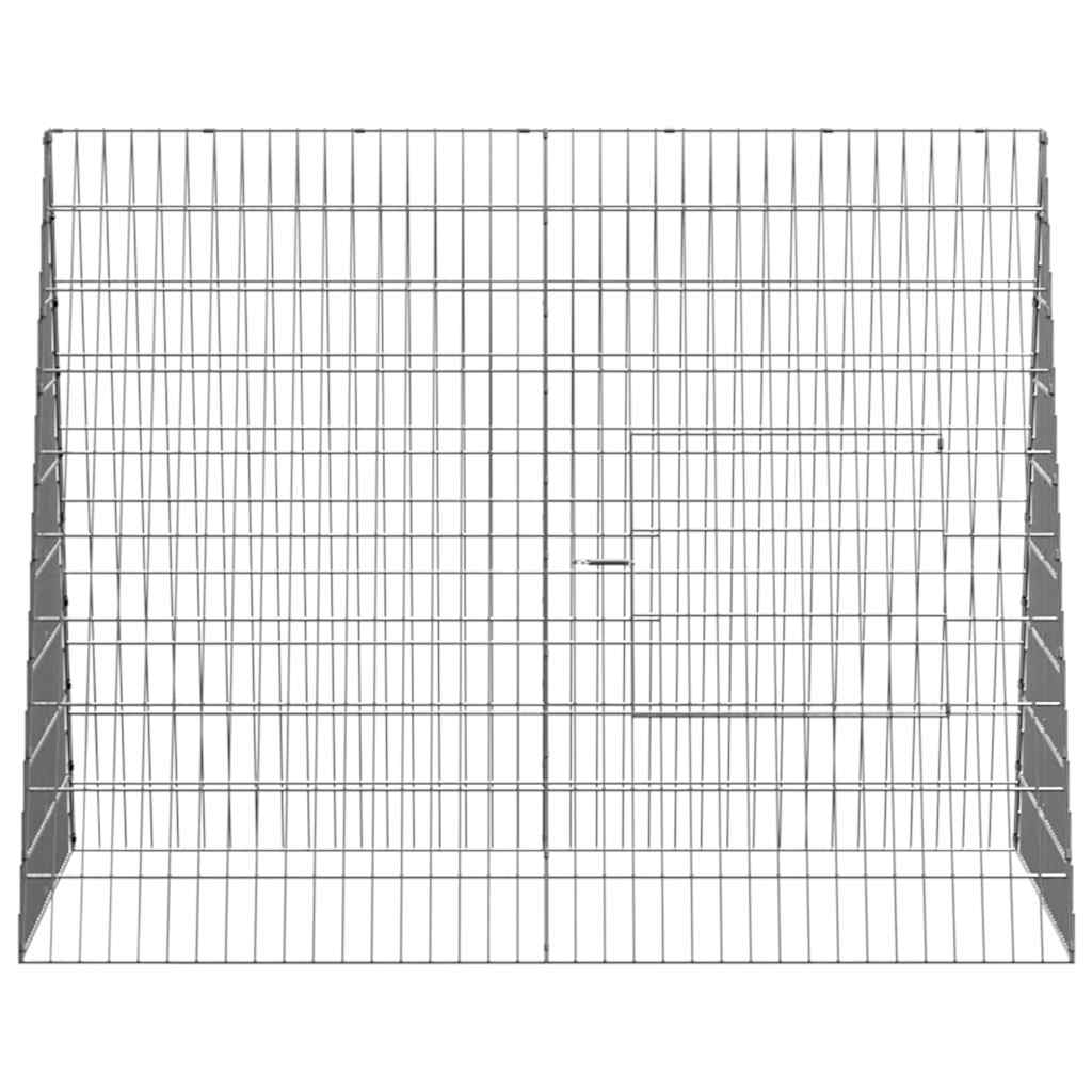 Hønsebur Sølv 110 x 100 x 85 cm Galvaniseret stål
