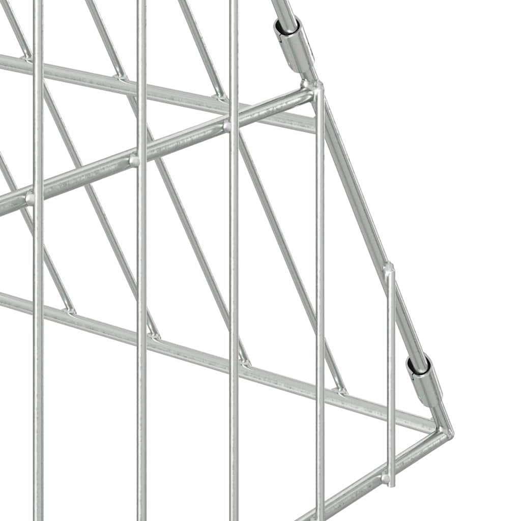 Hønsebur Sølv 430 x 100 x 85 cm Galvaniseret stål
