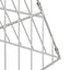 Hønsebur Sølv 430 x 100 x 85 cm Galvaniseret stål