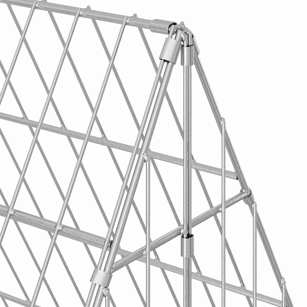 Hønsebur Sølv 430 x 100 x 85 cm Galvaniseret stål