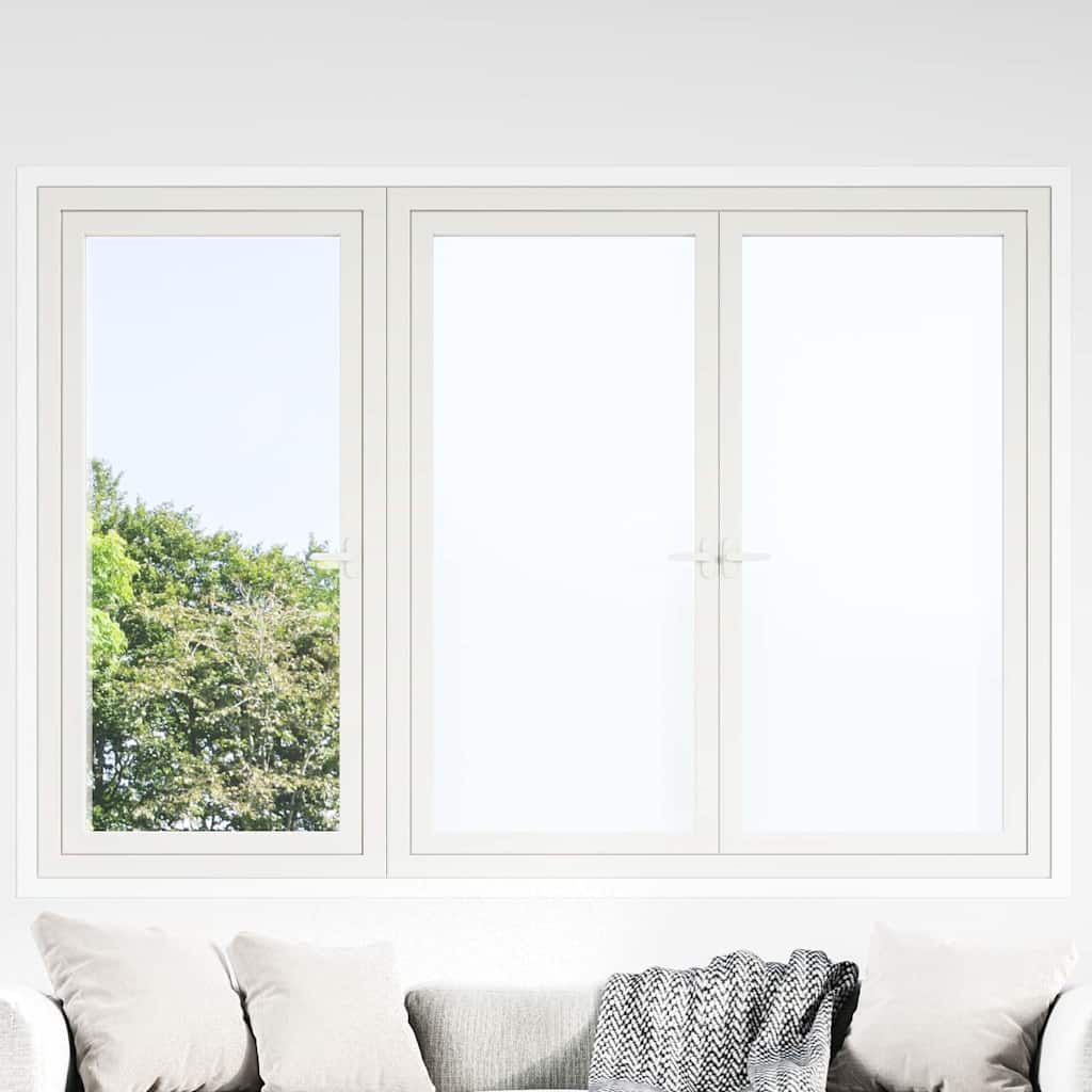 Statisk Vinduesfilm Frostet hvid 90 x 2000 cm PVC