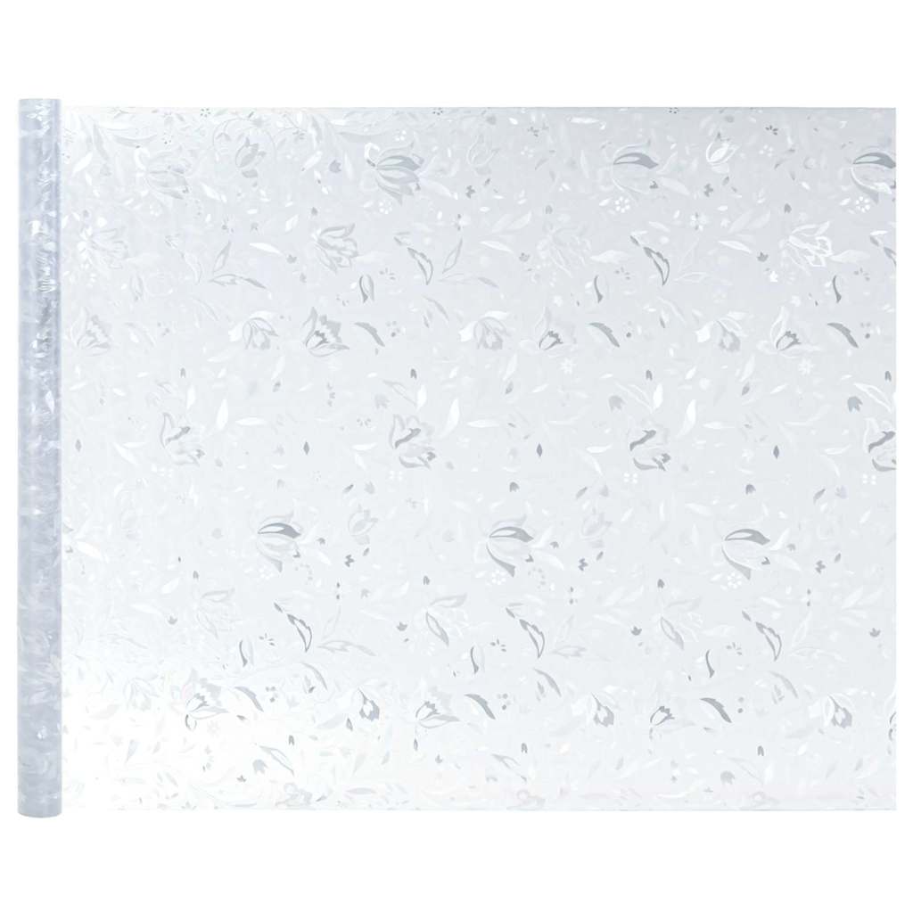 Statisk Vinduesfilm Blomster mønster 60 x 500 cm PVC