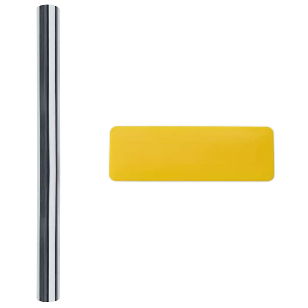 Statisk Reflekterende Solfilm til Vinduer Sølv 60 x 1000 cm PVC
