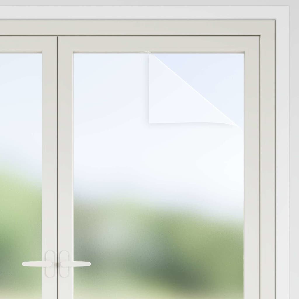 Selvklæbende Vinduesfolie Frostet hvid 90 x 500 cm PVC