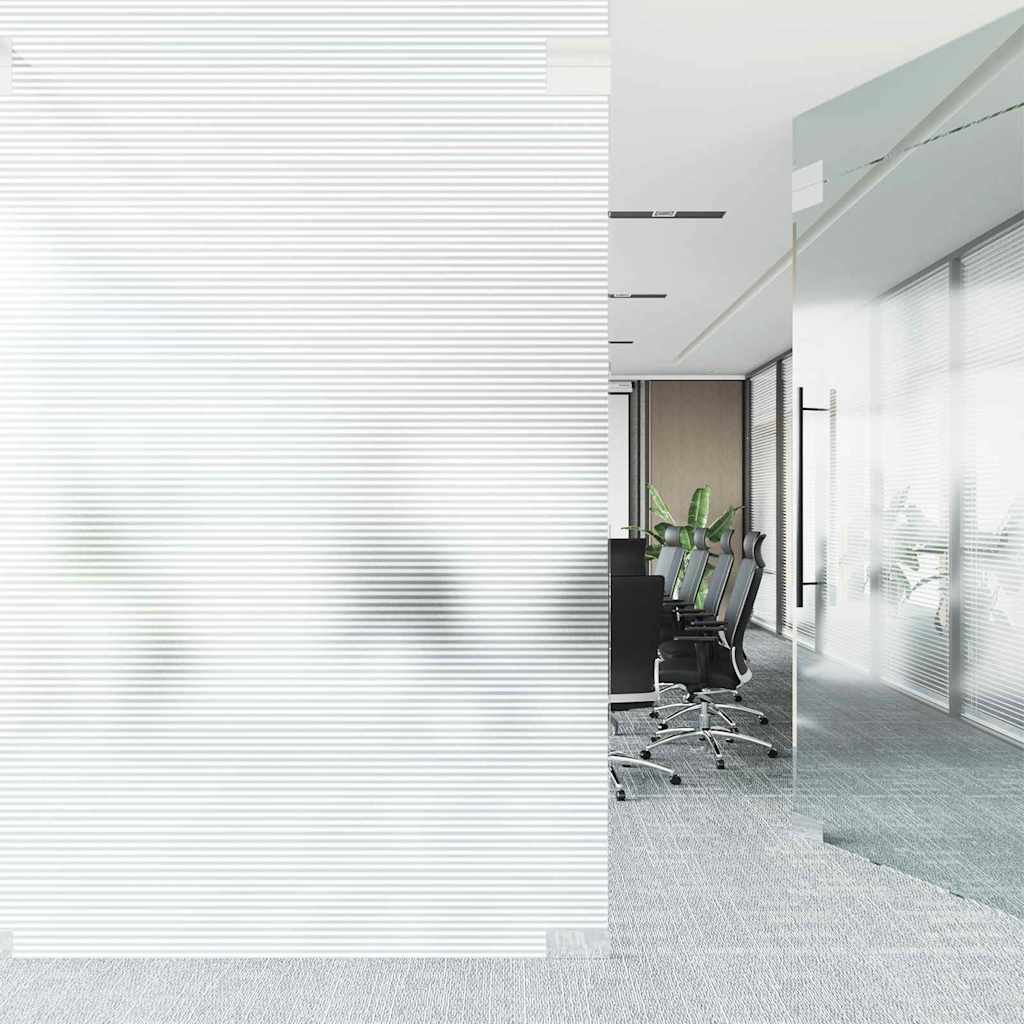 Selvklæbende Vinduesfolie Frostede striber 90 x 1000 cm PVC