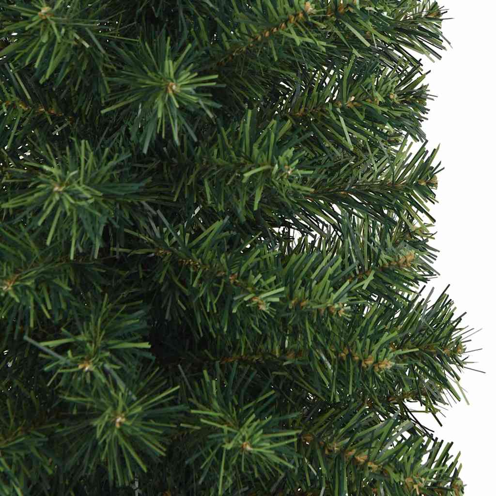 Kunstigt juletræ med stativ Grøn 240 cm PVC og Stål og Plastik