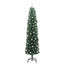 Kunstigt juletræ med stativ Grøn 240 cm PVC og Stål og Plastik