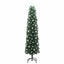 Kunstigt juletræ med stativ Grøn 240 cm PVC og Stål og Plastik
