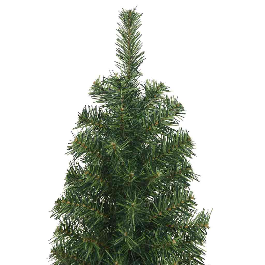 Kunstigt juletræ med stativ Grøn 240 cm PVC og Stål og Plastik