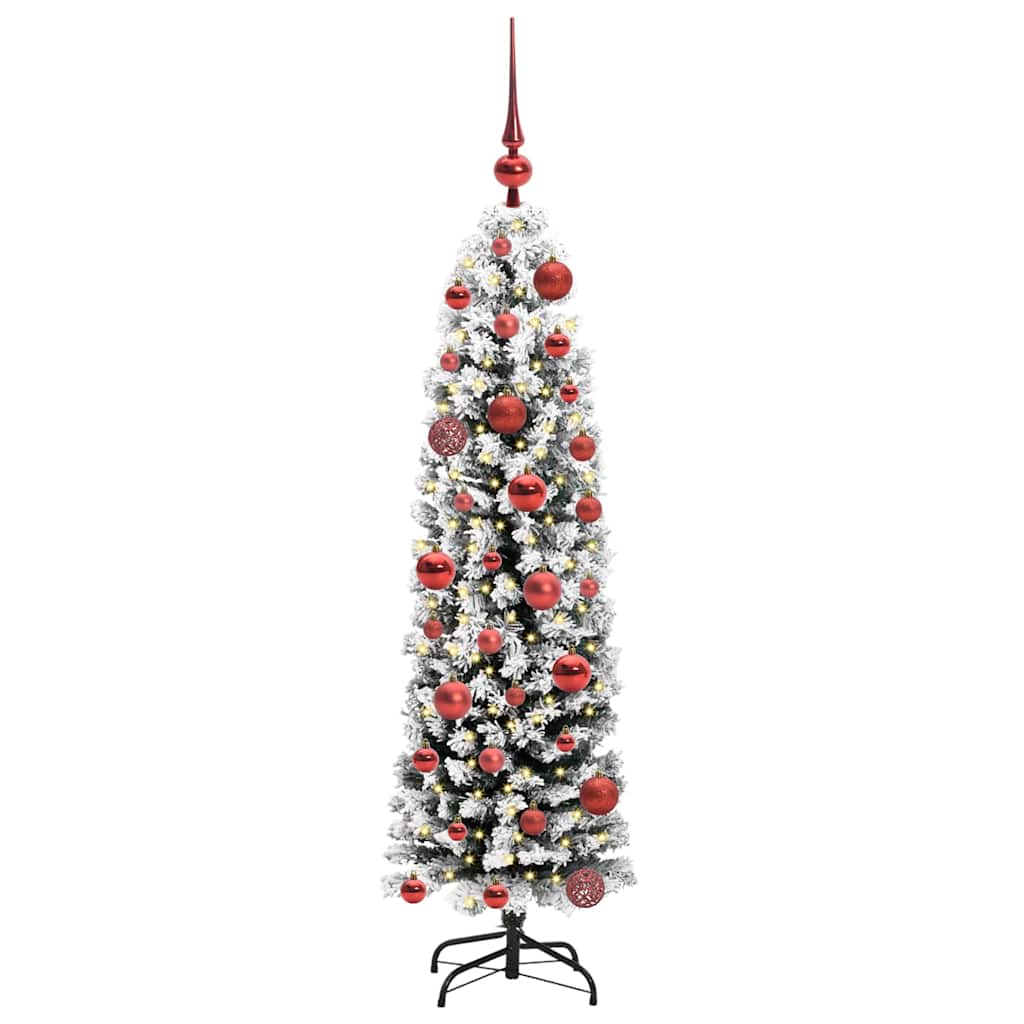 Kunstigt juletræ med stativ Grøn 120 cm PVC og Stål og Plastik