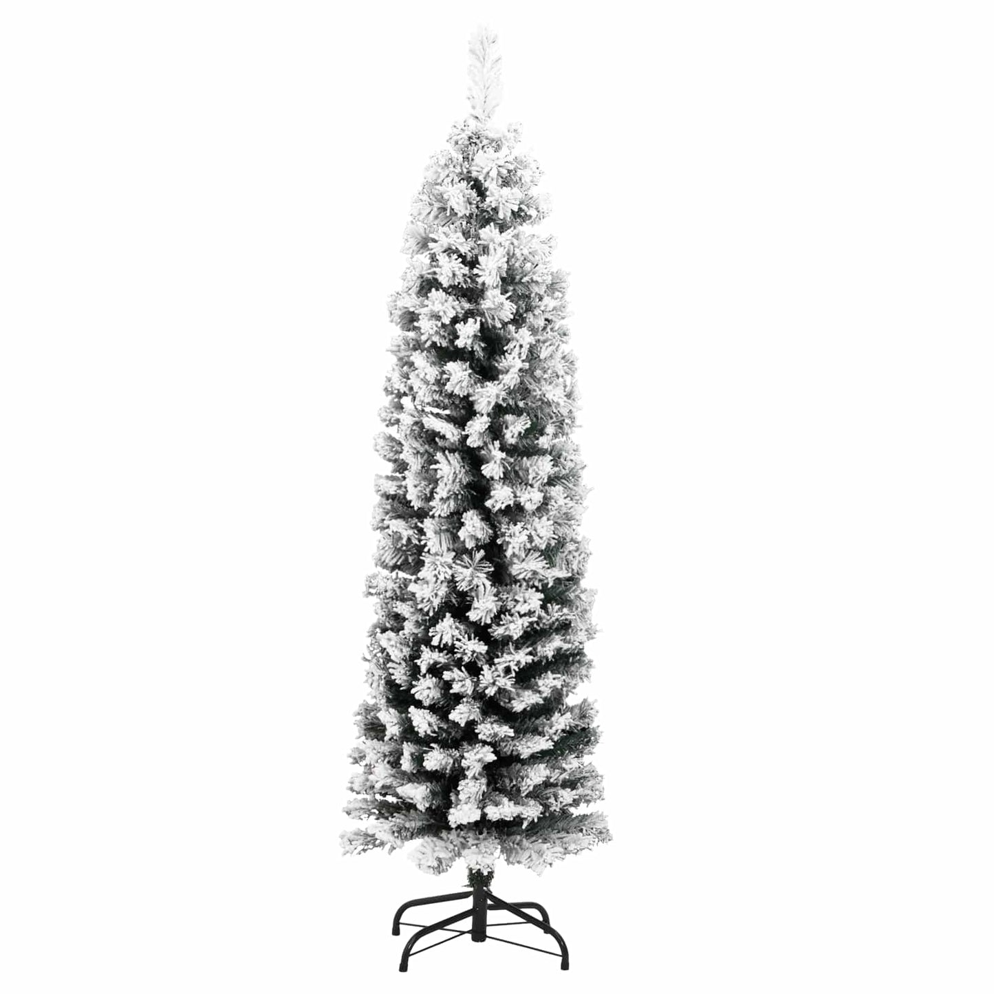 Kunstigt juletræ med stativ Grøn 150 cm PVC og Stål og Plastik
