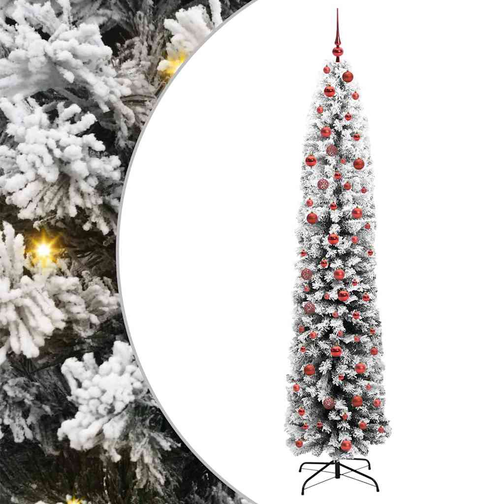 Kunstigt juletræ med stativ Grøn 210 cm PVC og Stål og Plastik
