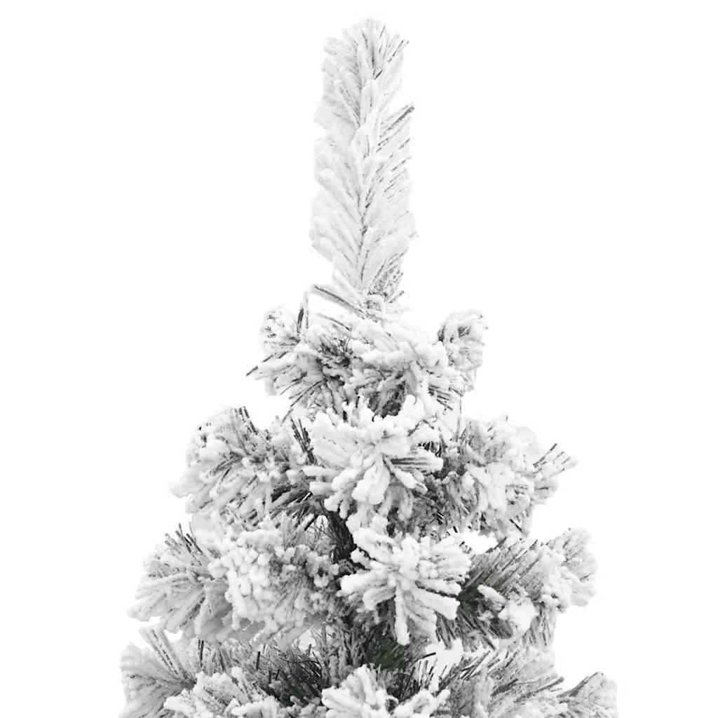 Kunstigt juletræ med stativ Grøn 240 cm PVC og Stål og Plastik