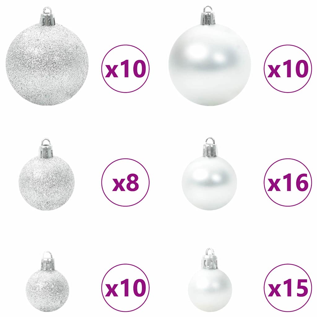 Kunstigt juletræ med stativ Grøn 240 cm PVC og Stål og Plastik