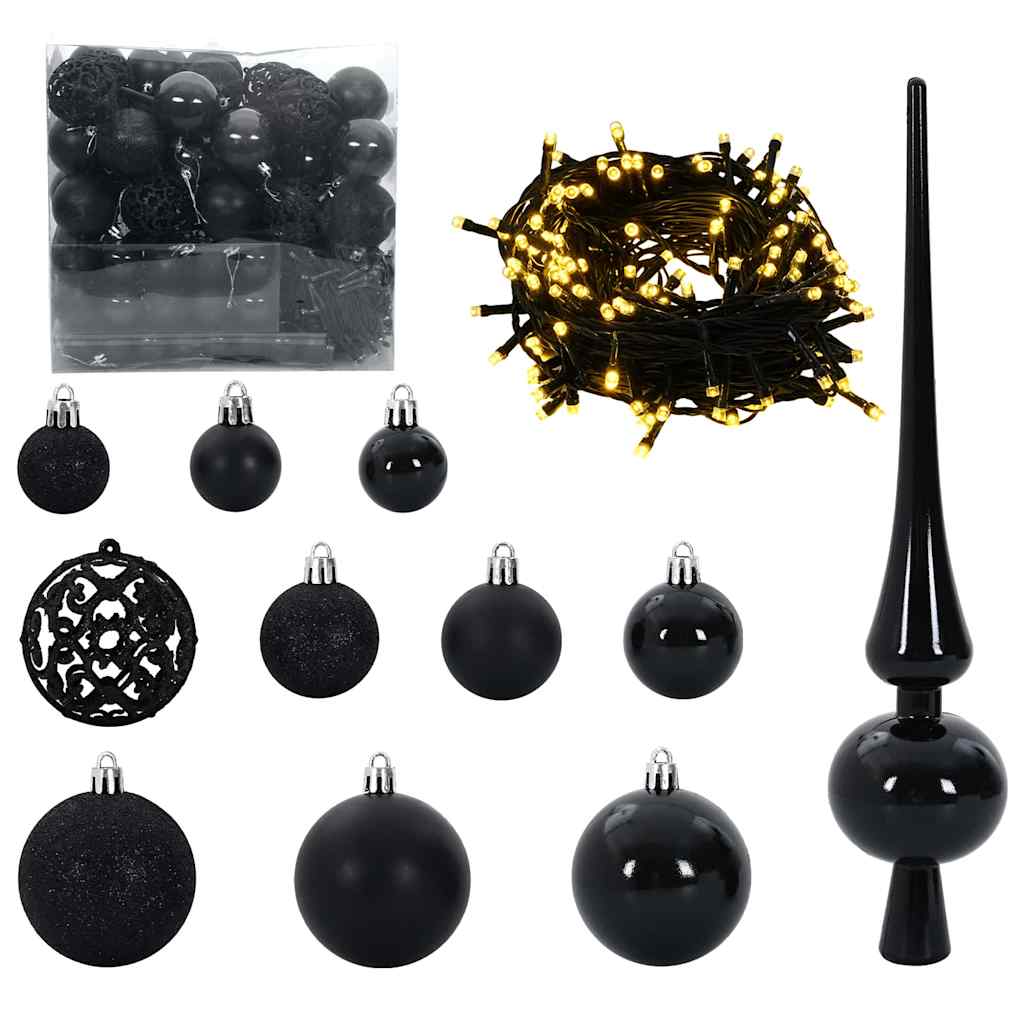 Kunstigt juletræ med stativ Grøn 270 cm PVC og Stål og Plastik