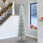 Kunstigt juletræ med stativ Grøn 270 cm PVC og Stål og Plastik