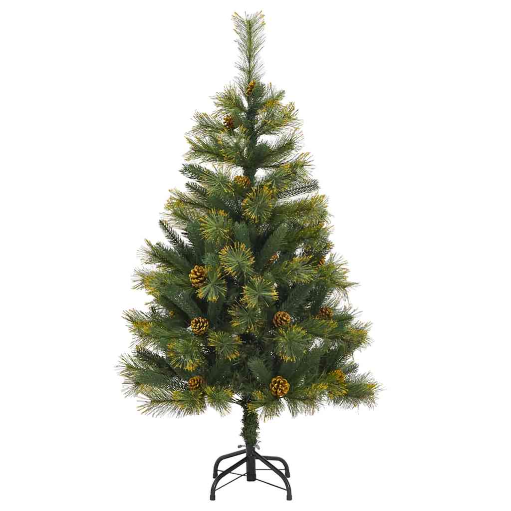 Kunstig Hængslet Juletræ med Kogler Grøn 150 cm