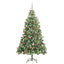 Kunstigt juletræ med LED -strimmellys Grøn 240 cm PVC og metal