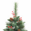 Kunstigt juletræ med LED -strimmellys Grøn 240 cm PVC og metal