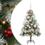 Kunstigt juletræ Grøn og hvid 120 cm PVC og metal og plast