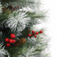 Kunstigt juletræ Grøn og hvid 150 cm PVC og metal og plast