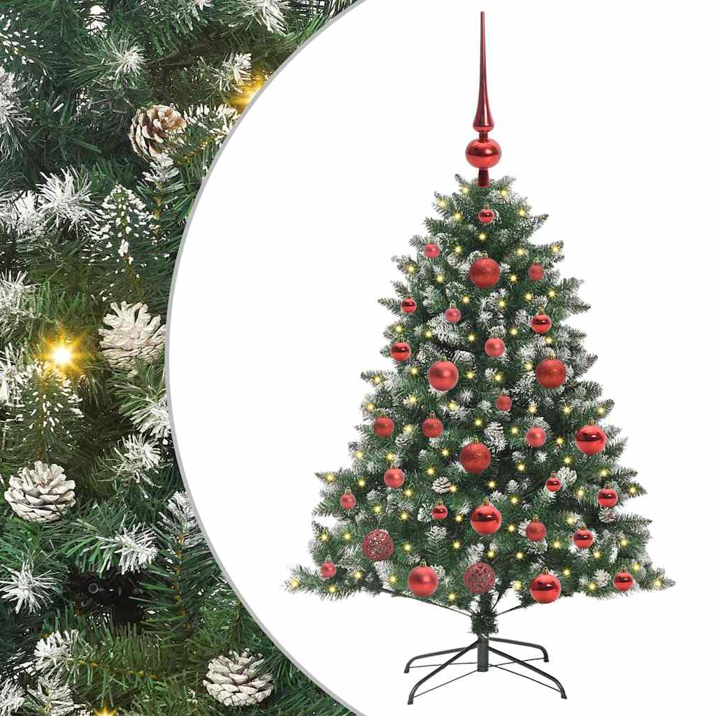 Kunstigt juletræ med stativ Grøn 120 cm PVC og plastik og stål