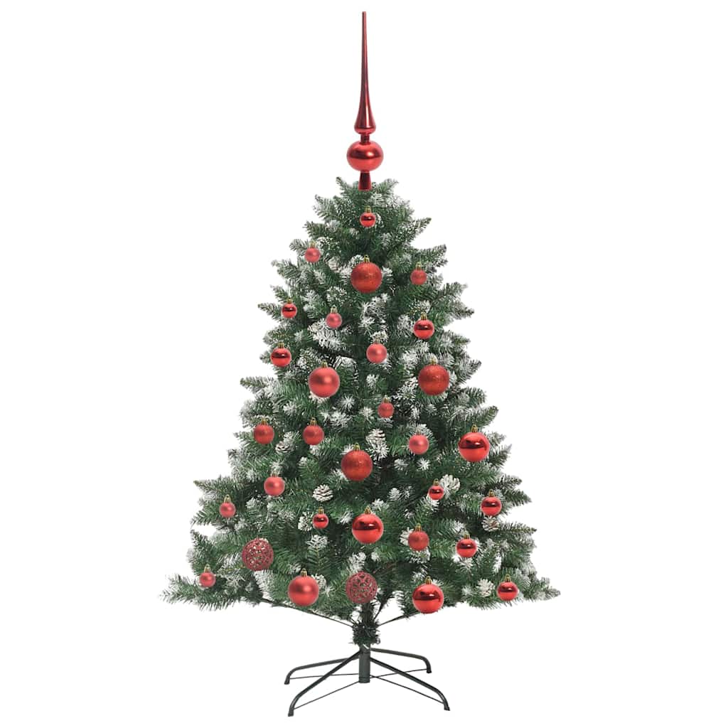 Kunstigt juletræ med stativ Grøn 120 cm PVC og plastik og stål