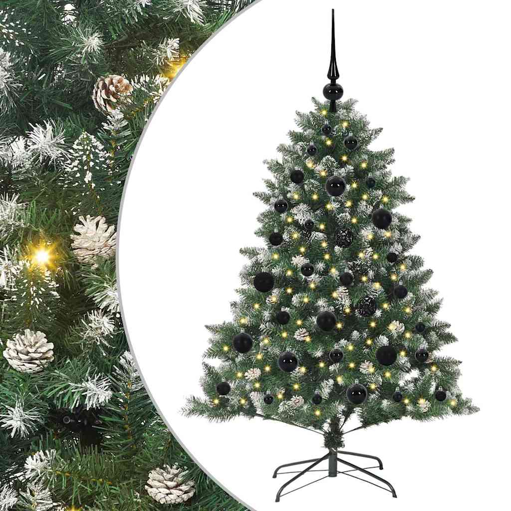 Kunstigt juletræ med stativ Grøn 120 cm PVC og plastik og stål