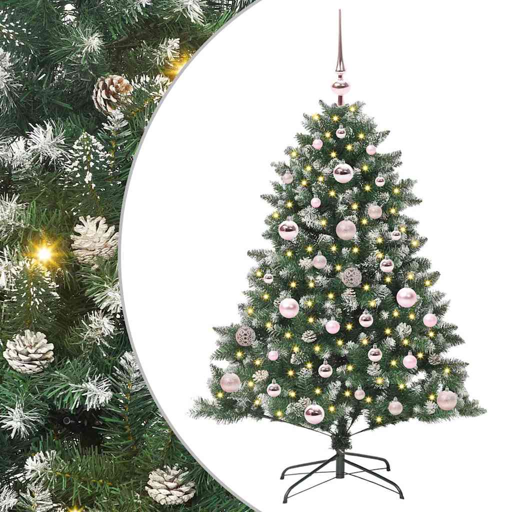 Kunstigt juletræ med stativ Grøn 120 cm PVC og plastik og stål