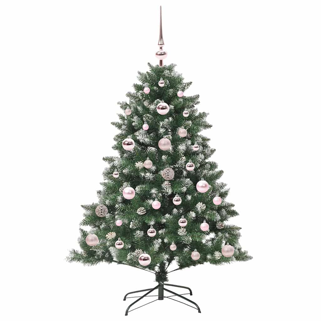 Kunstigt juletræ med stativ Grøn 120 cm PVC og plastik og stål