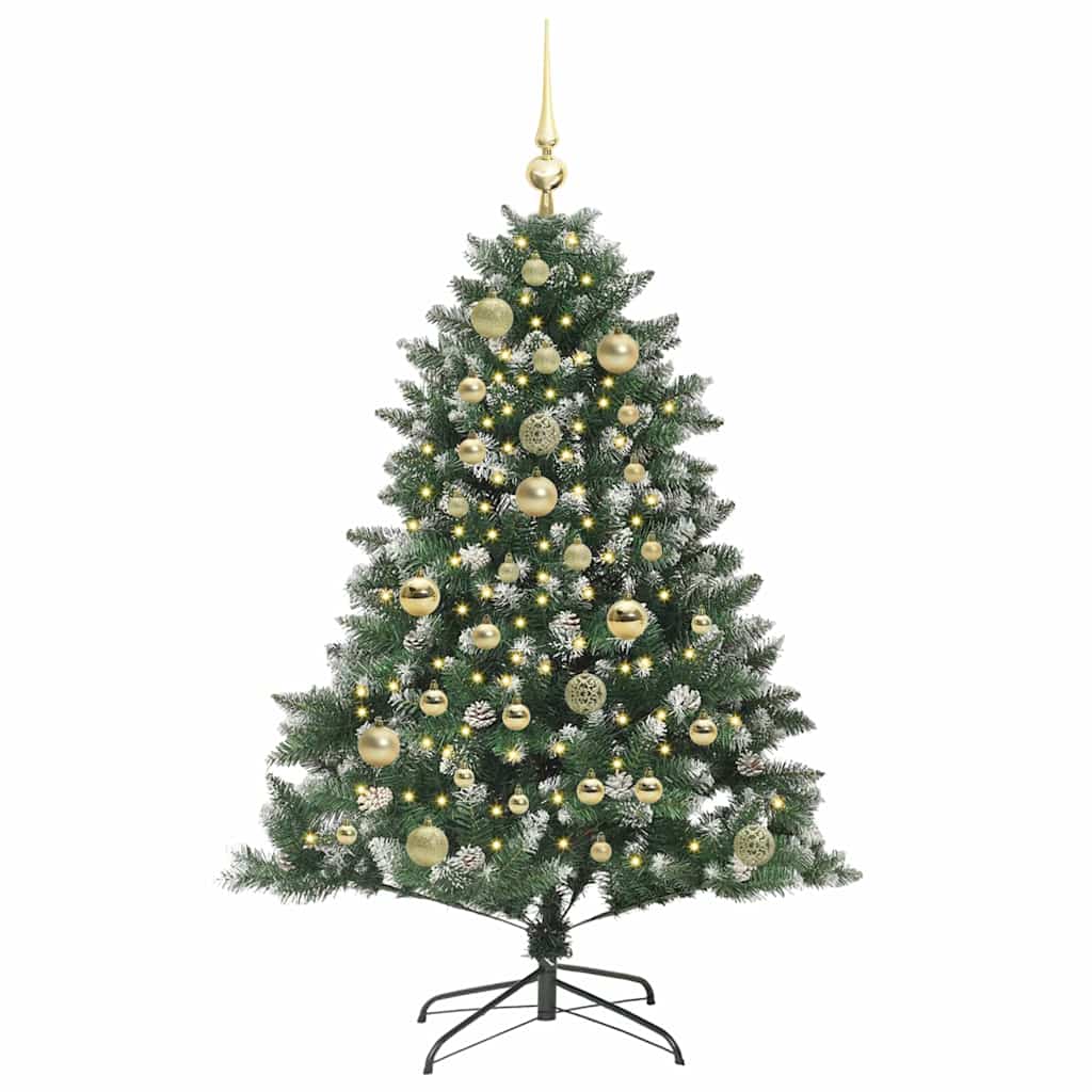 Kunstigt juletræ med stativ Grøn 120 cm PVC og plastik og stål