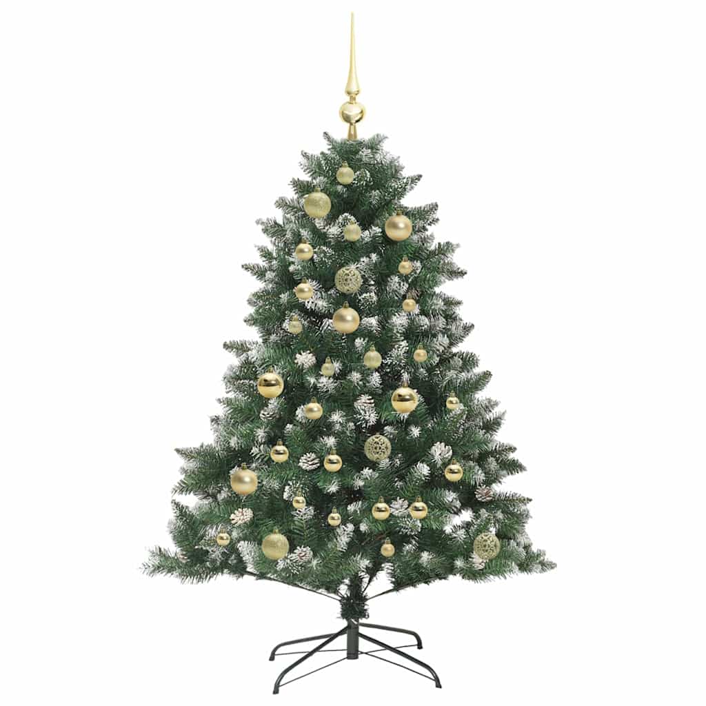 Kunstigt juletræ med stativ Grøn 120 cm PVC og plastik og stål