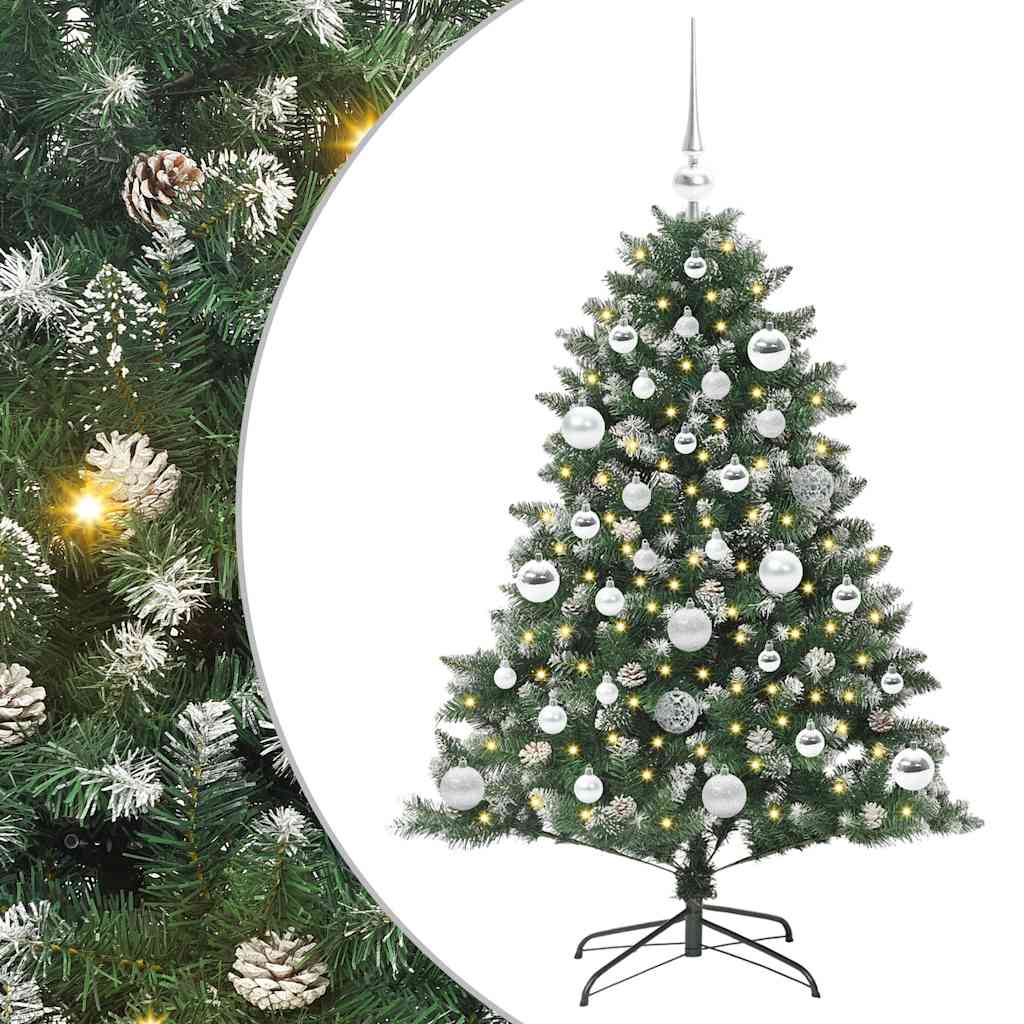Kunstigt juletræ med stativ Grøn 120 cm PVC og plastik og stål