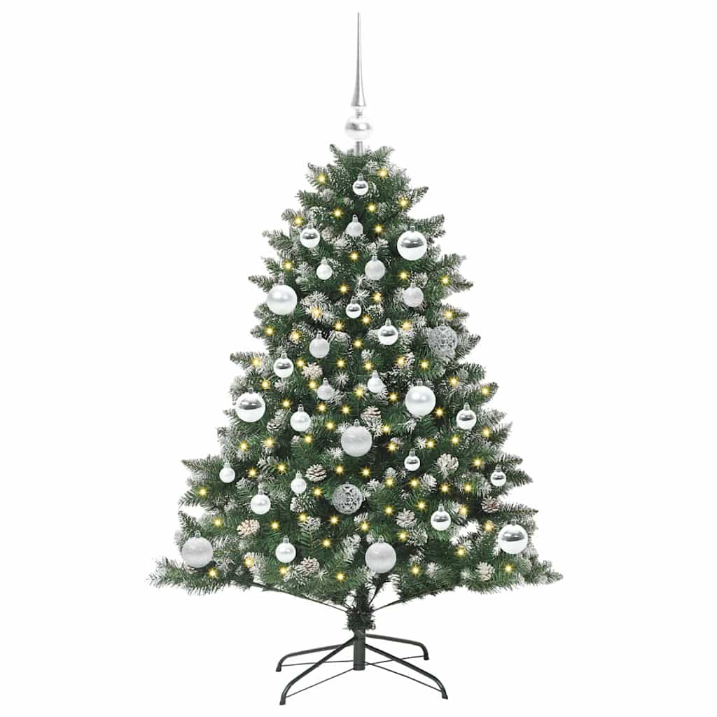 Kunstigt juletræ med stativ Grøn 120 cm PVC og plastik og stål