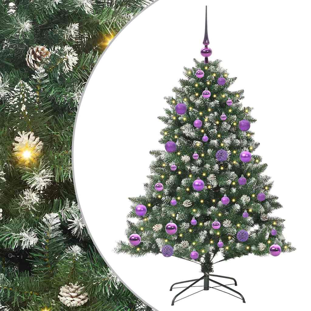 Kunstigt juletræ med stativ Grøn 120 cm PVC og plastik og stål