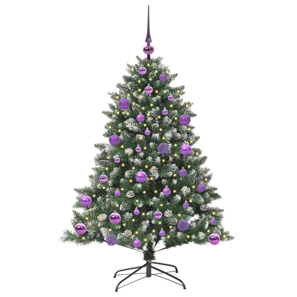 Kunstigt juletræ med stativ Grøn 120 cm PVC og plastik og stål