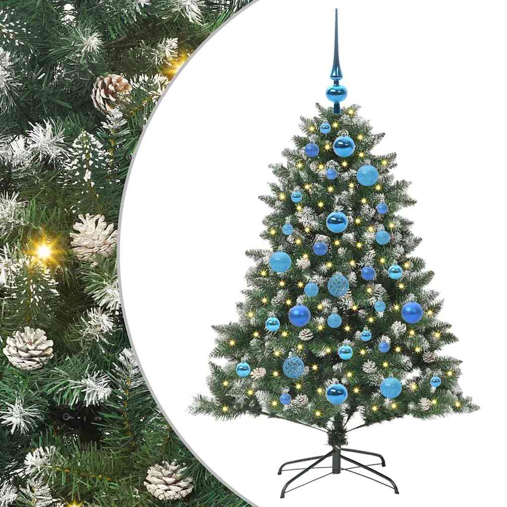 Kunstigt juletræ med stativ Grøn 120 cm PVC og plastik og stål