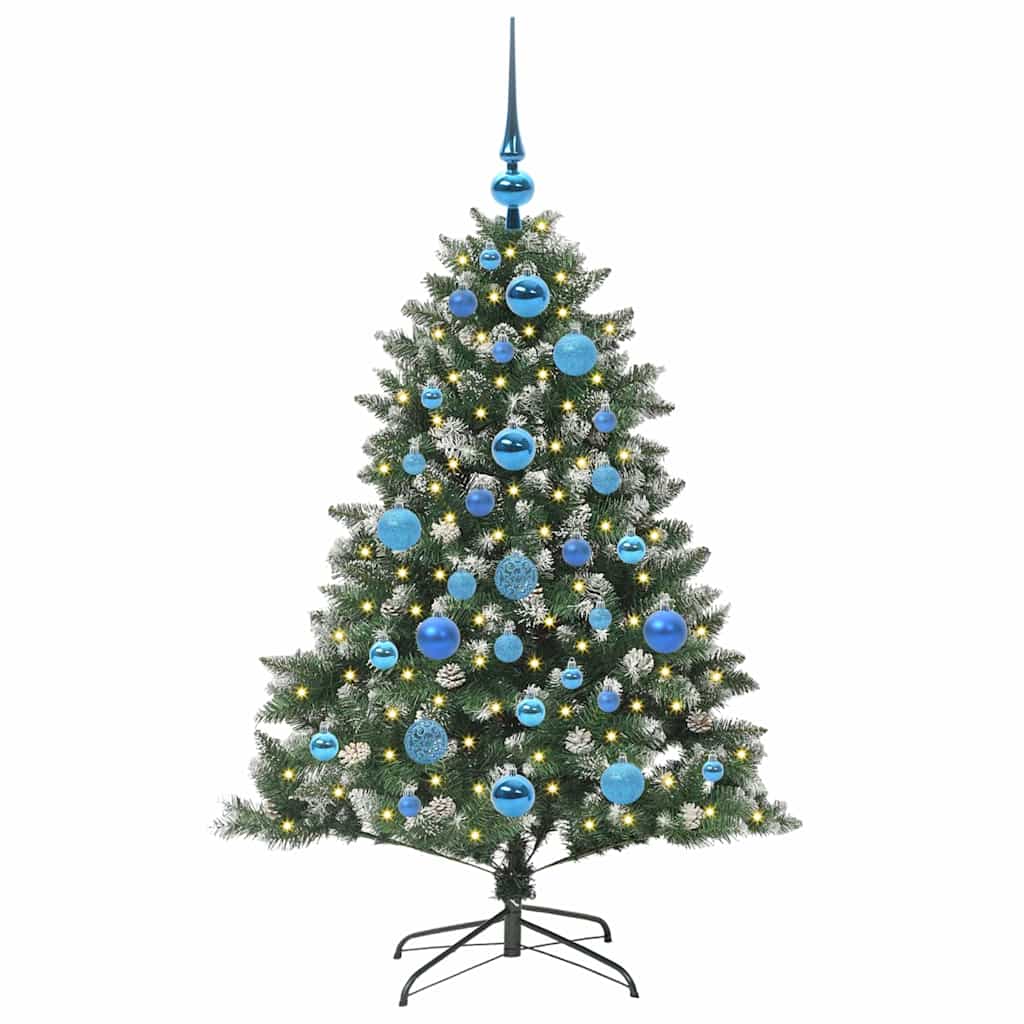 Kunstigt juletræ med stativ Grøn 120 cm PVC og plastik og stål