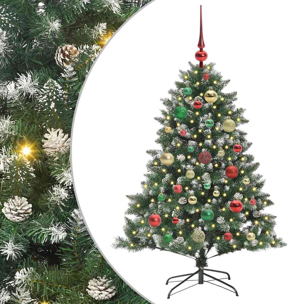 Kunstigt juletræ med stativ Grøn 120 cm PVC og plastik og stål