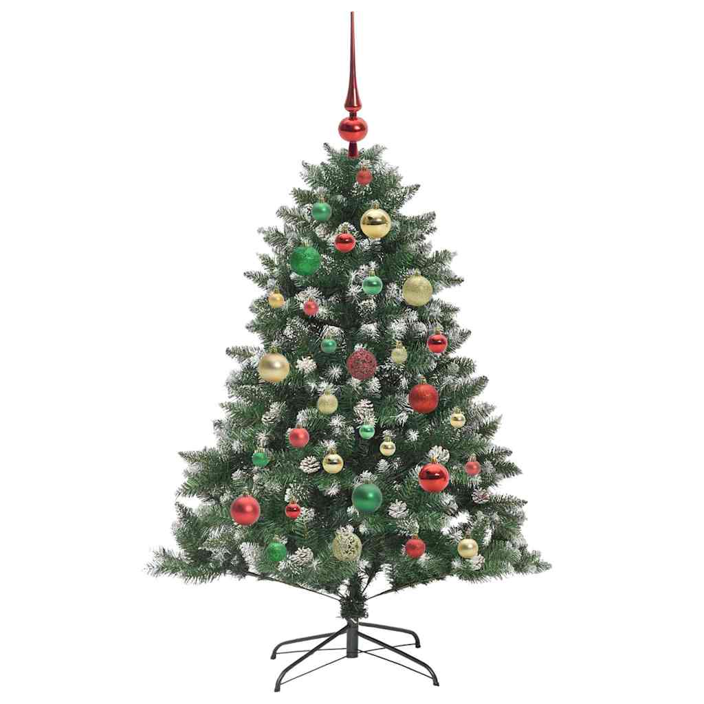 Kunstigt juletræ med stativ Grøn 120 cm PVC og plastik og stål